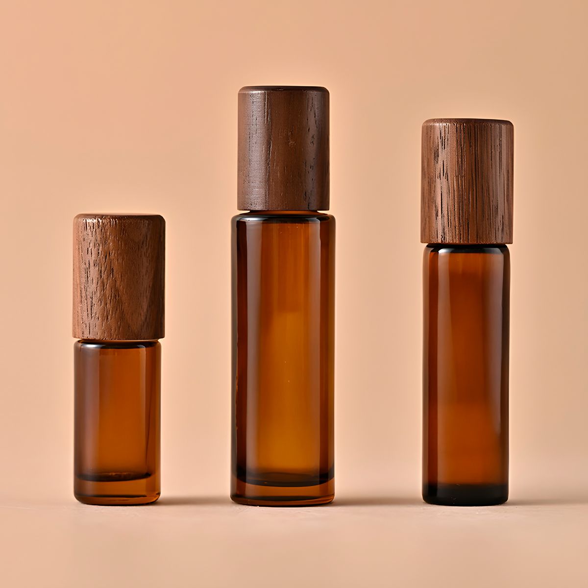 GENERICO - X12 Roll On Botella Esmerilado Rodillo Ámbar Aceite 10ml