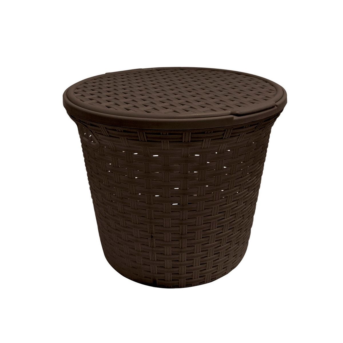 GENERICO - Cesto Ratán Redondo Mediano Beige