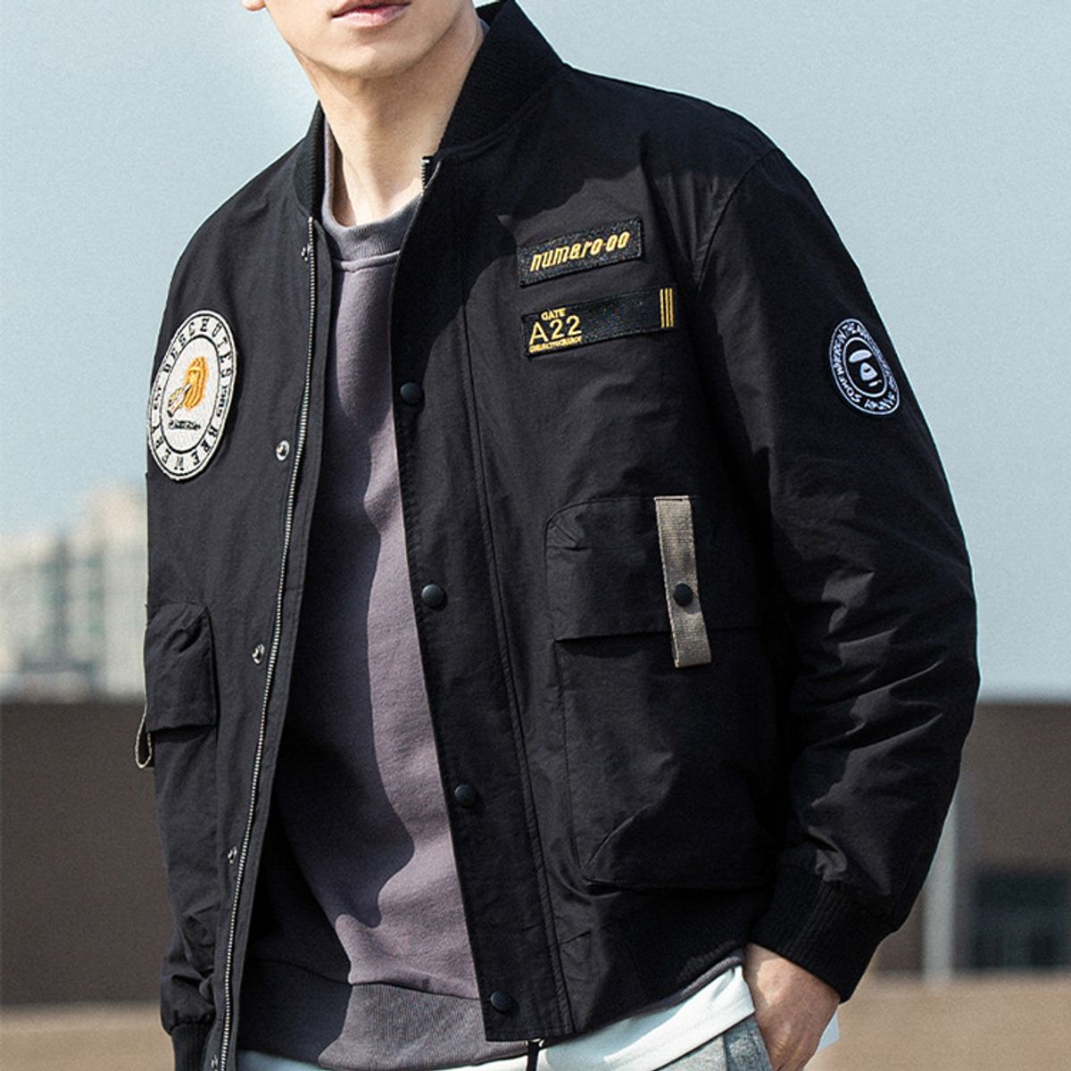 TIOZONEY - Chaqueta de montañismo al aire libre - Negro