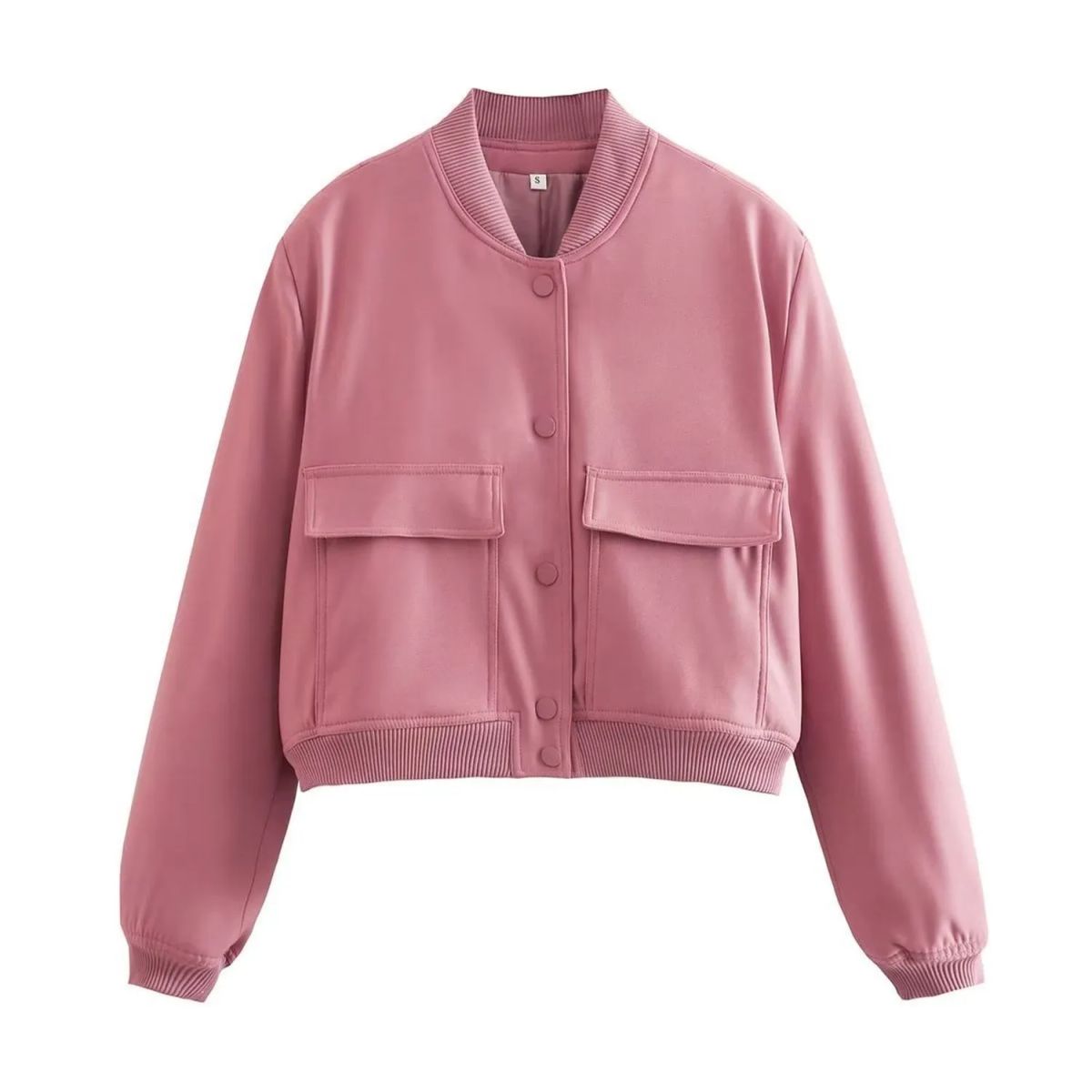 TIOZONEY - Chaqueta de mujer de primavera - Rosa