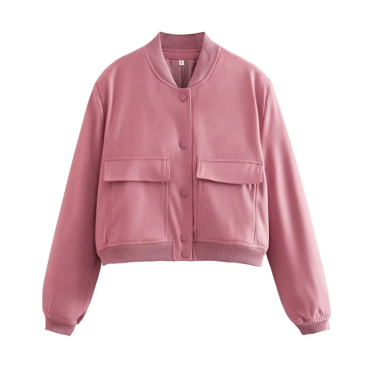 TIOZONEY - Chaqueta de mujer de primavera - Rosa