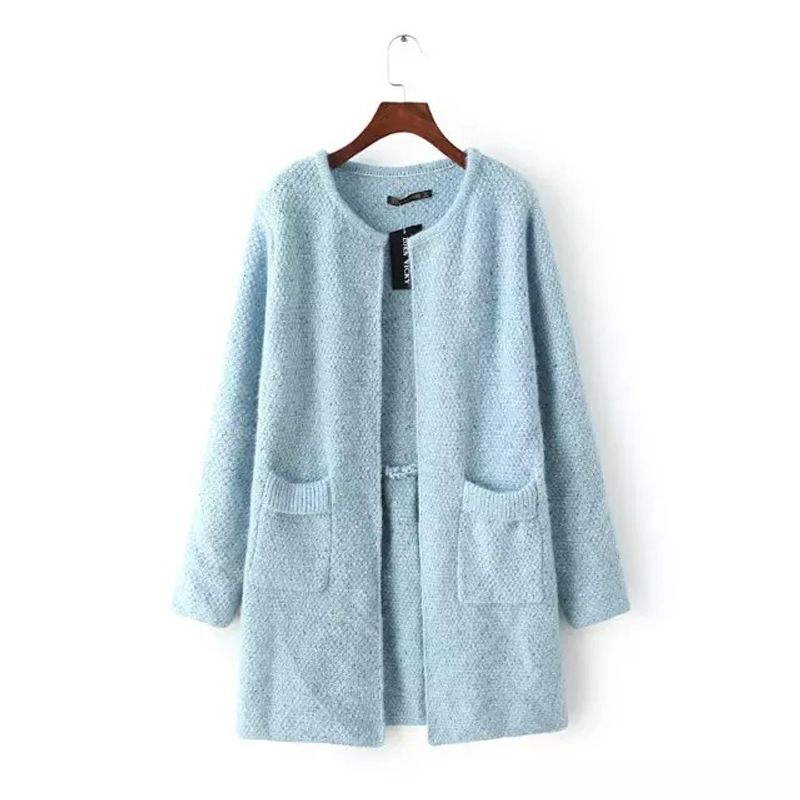 TIOZONEY - Chaqueta textil para mujeres - Azul