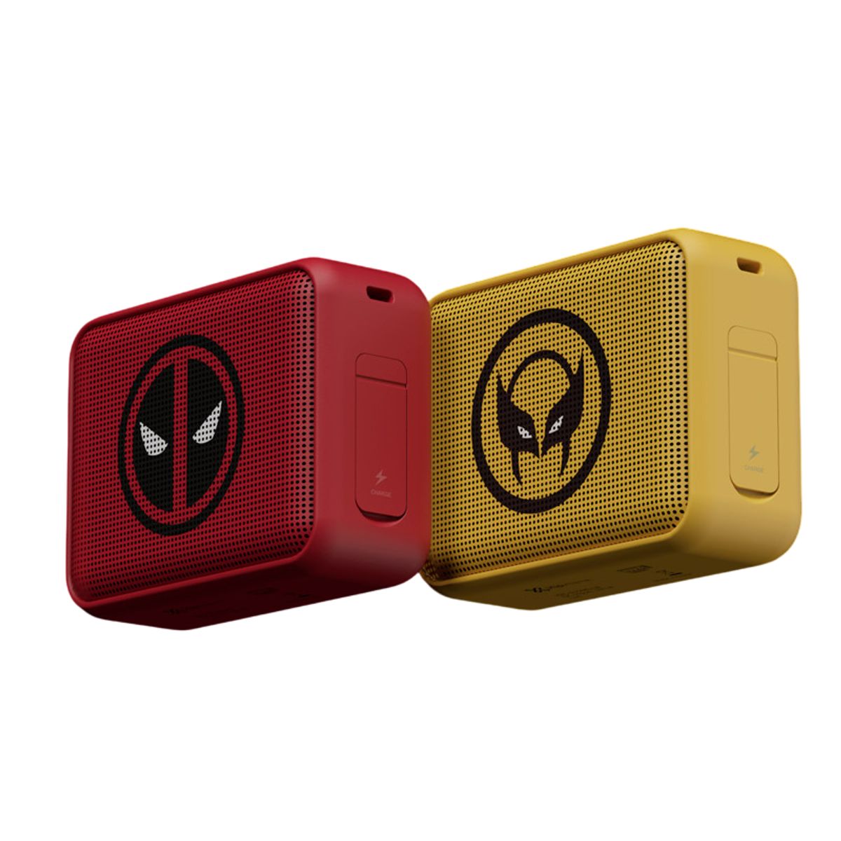 KLIP XTREME - Klip Xtreme KBS-025MD-2PK, Pack de 2 Parlantes Bluetooth, Deadpool & Wolverine, 20Hrs de Autonomía, IPX7