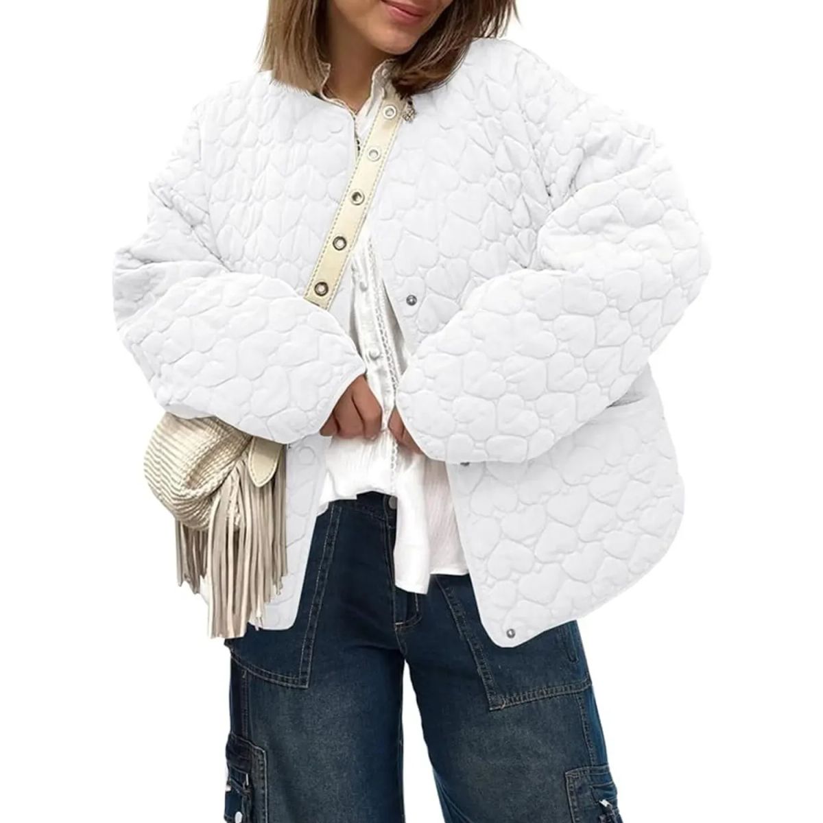 TIOZONEY - Chaqueta ligera acolchada para mujeres