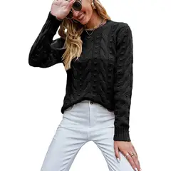 TIOZONEY - Sweater Cuello Redondo Mujer