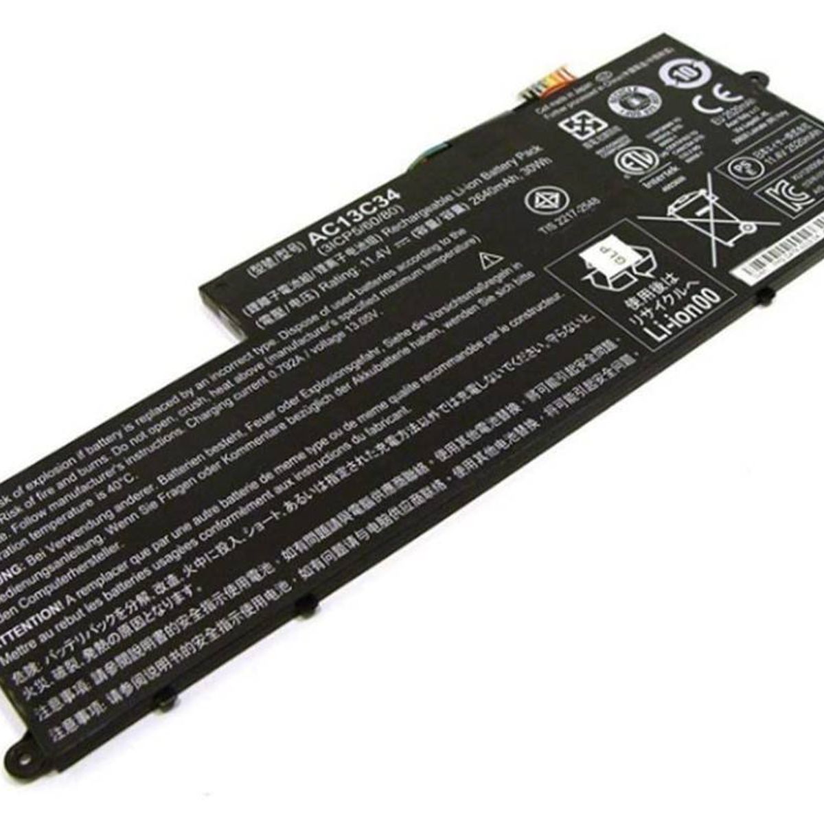GENERICO - BATERIA ACER V5-122P ORG 4 CEL NEGRO INTER AC13C34