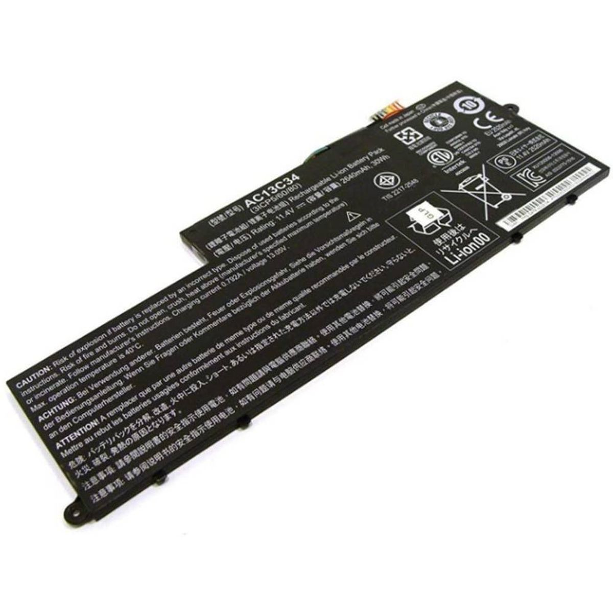 GENERICO - BATERIA ACER V5-122P ORG 4 CEL NEGRO INTER AC13C34