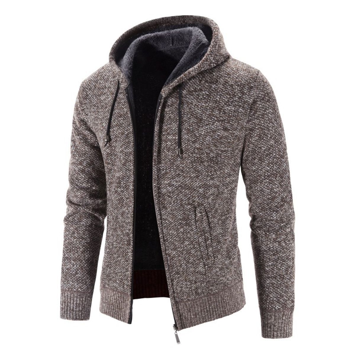 TIOZONEY - Chaqueta gruesa con capucha para hombre