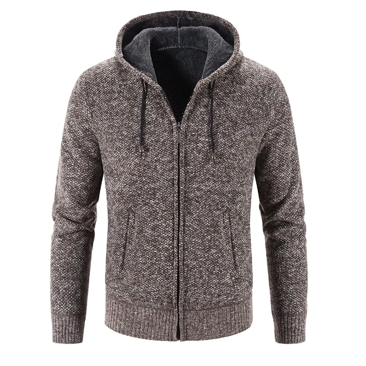 TIOZONEY - Chaqueta gruesa con capucha para hombre