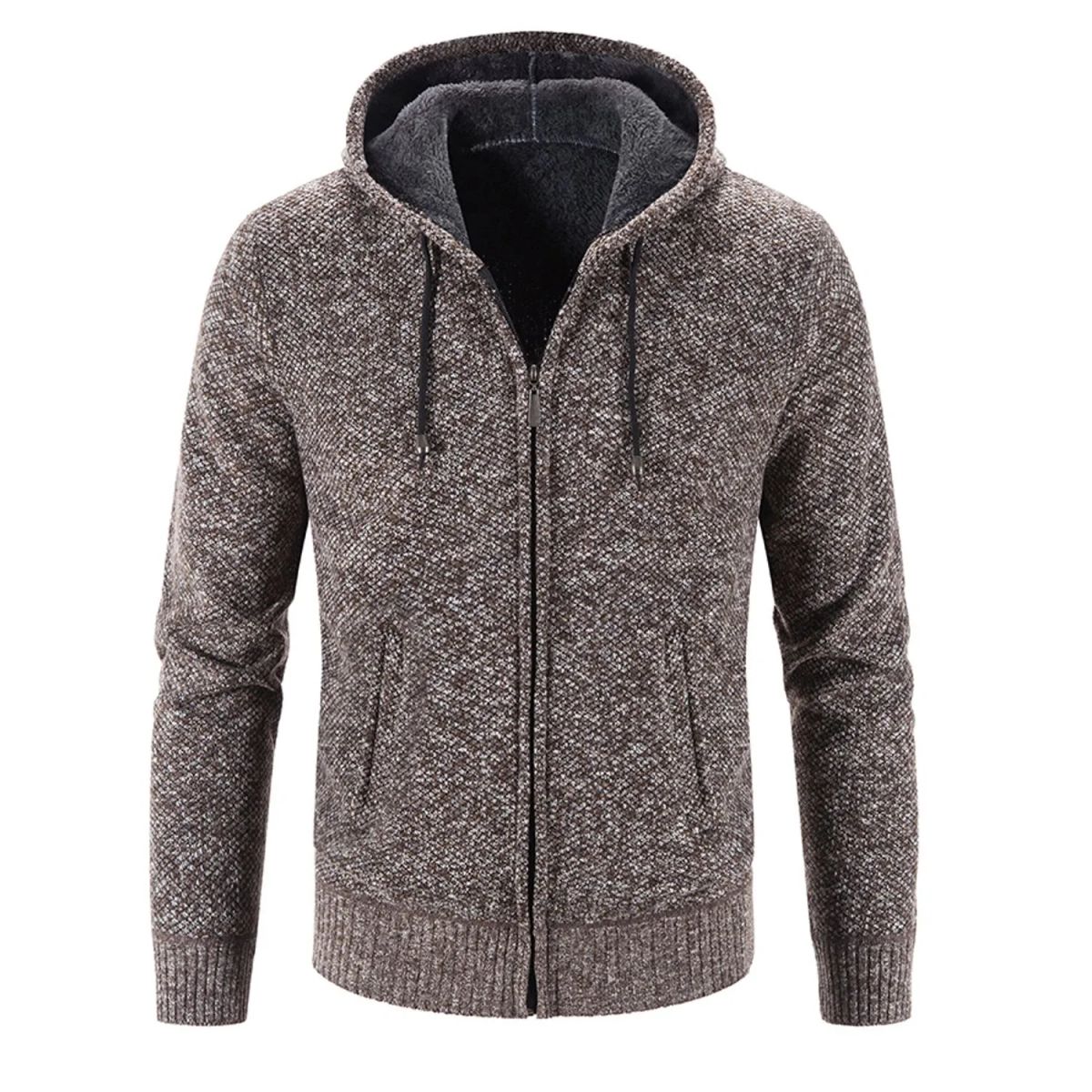 TIOZONEY - Chaqueta gruesa con capucha para hombre