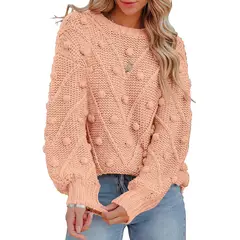TIOZONEY - Sweater Cuello Redondo Mujer