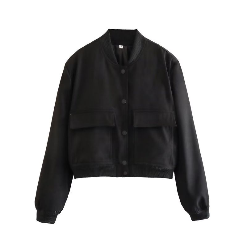 TIOZONEY - Chaqueta de mujer de primavera - Negro