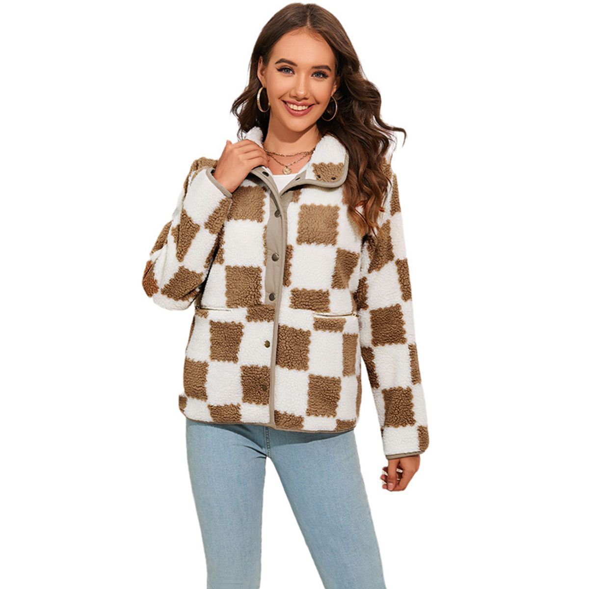 TIOZONEY - Abrigo de manga larga térmica para mujeres