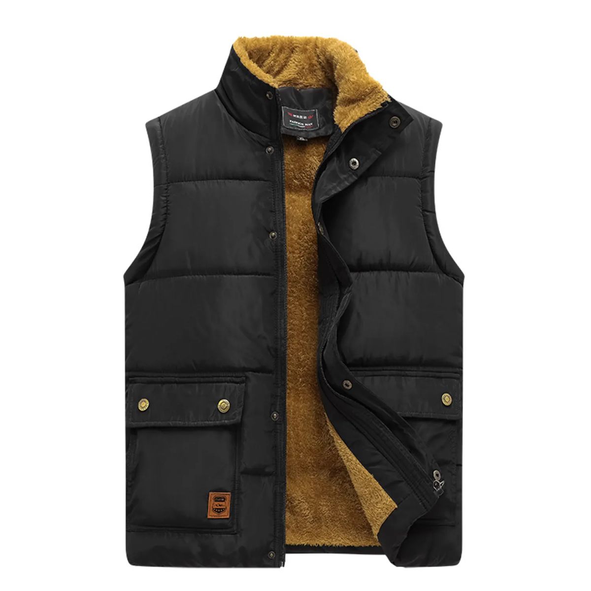 TIOZONEY - Chaqueta Sin Mangas Ripstop Liviana De Varon-Negro