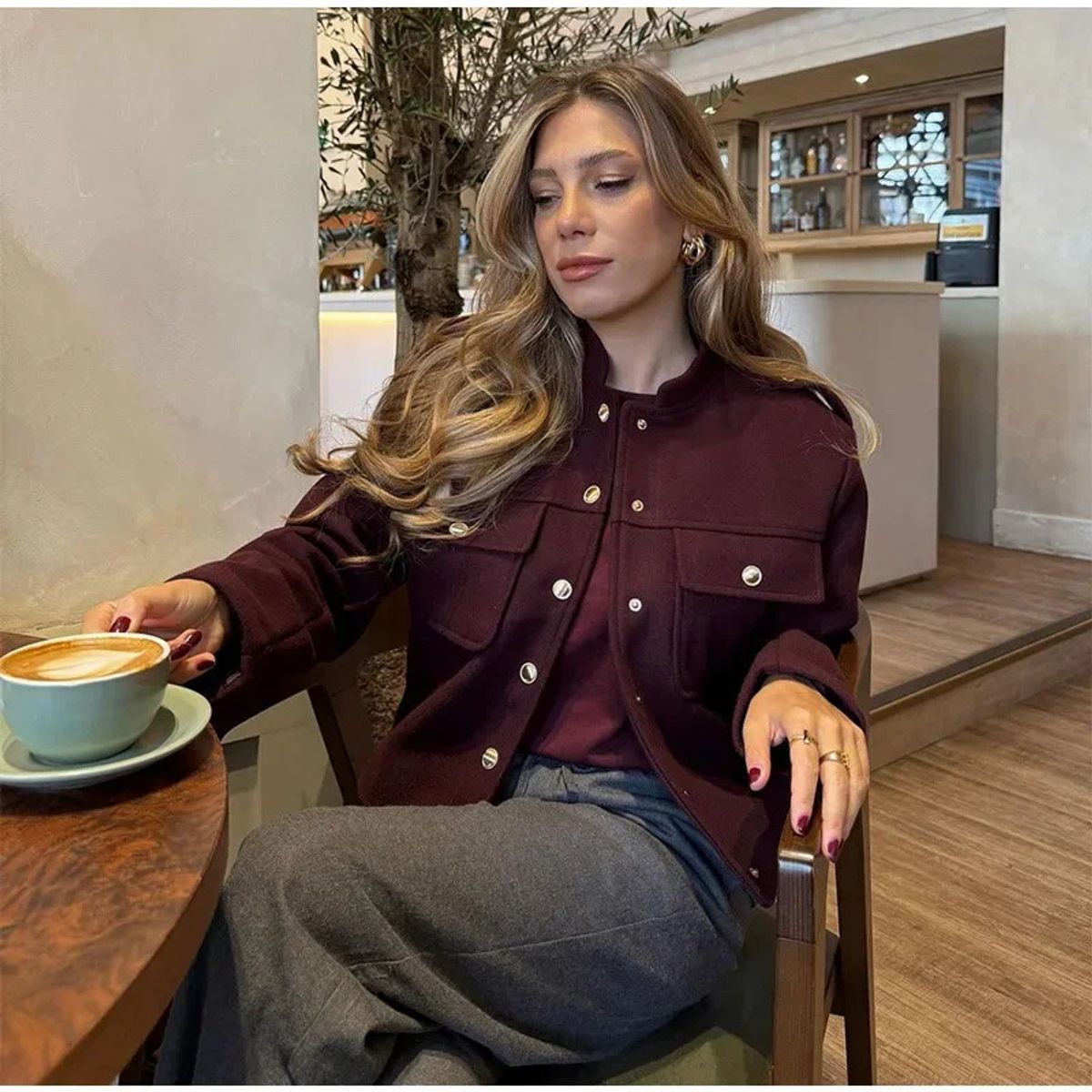 TIOZONEY - Chaqueta y blusa para mujeres