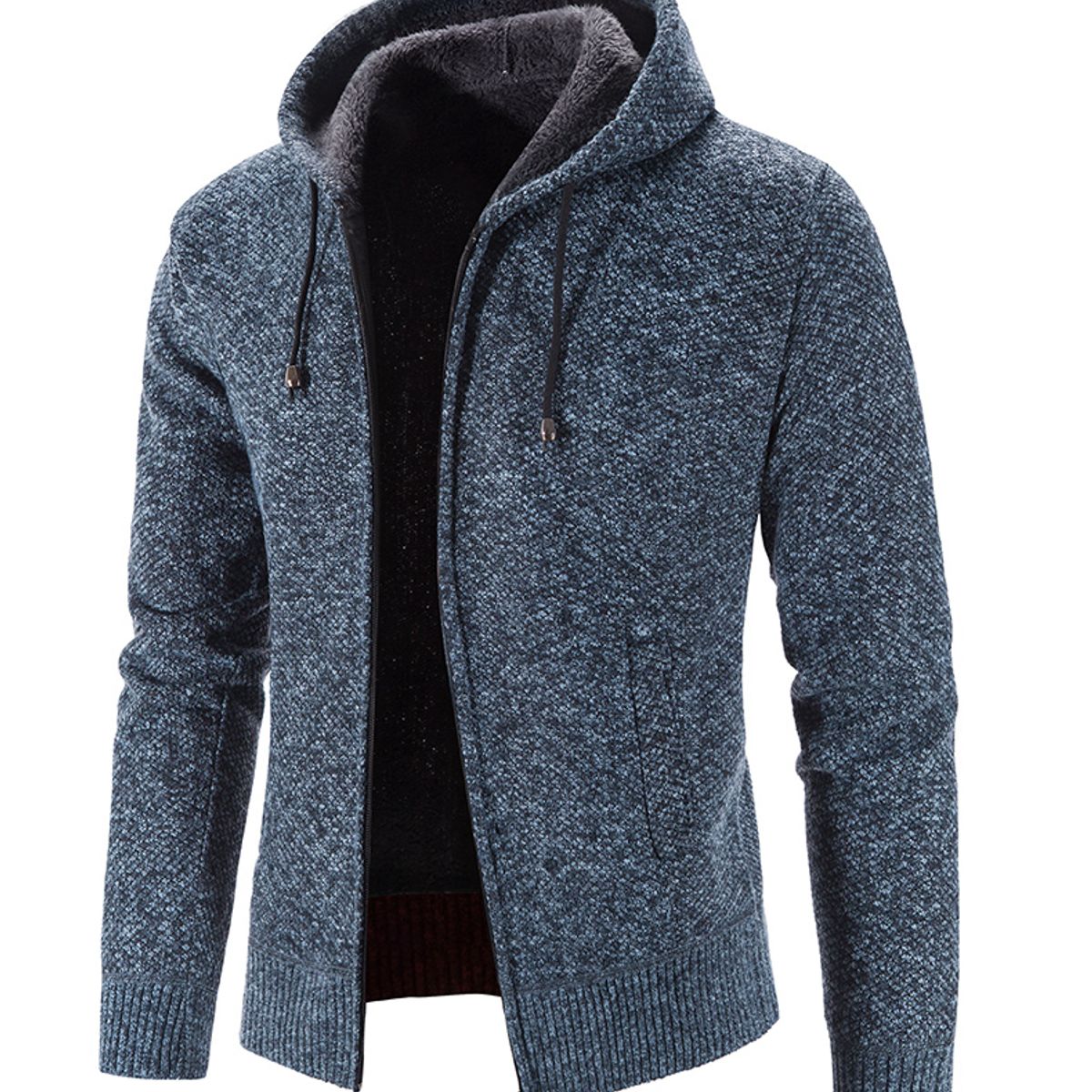 TIOZONEY - Chaqueta gruesa con capucha para hombre