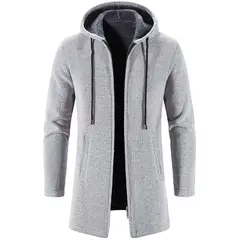 TIOZONEY - Gabardina para hombres - Blanco