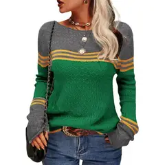 TIOZONEY - Sweater Cuello Redondo Mujer