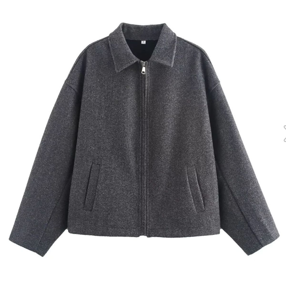 TIOZONEY - Chaqueta corta de lana para mujeres