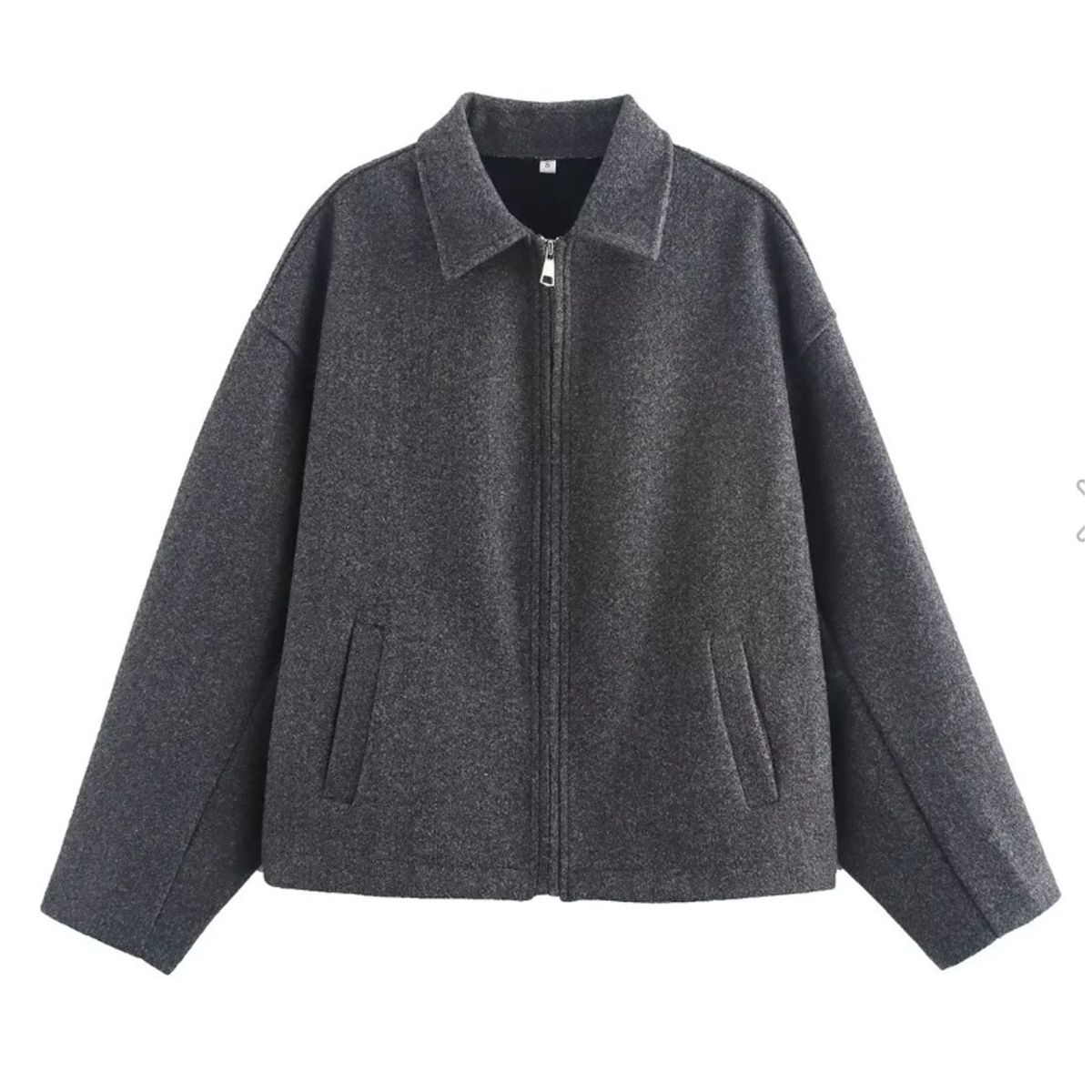 TIOZONEY - Chaqueta corta de lana para mujeres