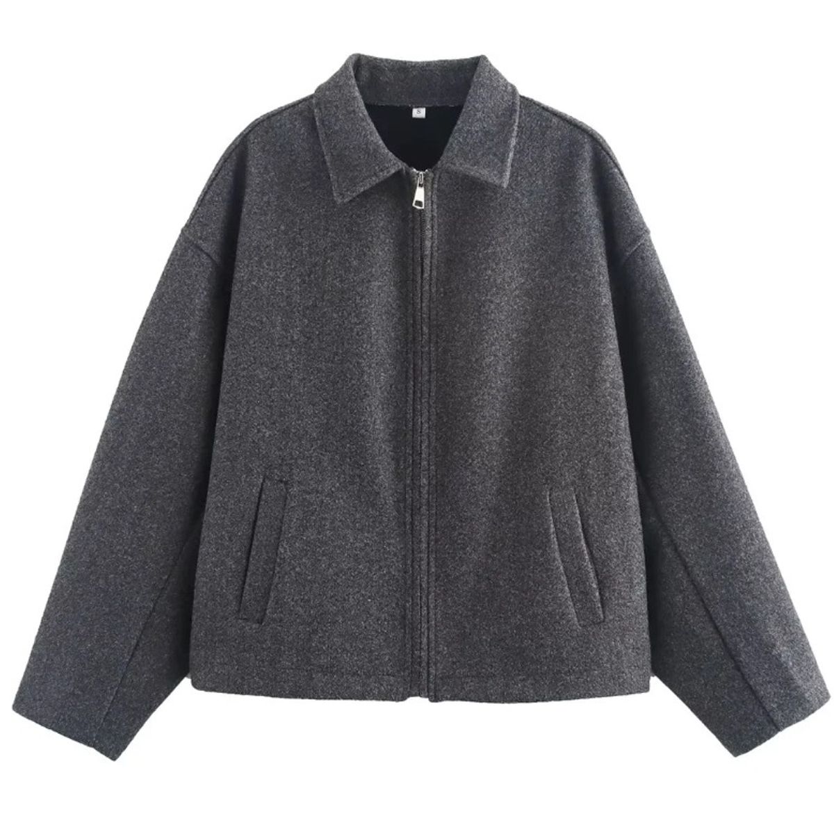 TIOZONEY - Chaqueta corta de lana para mujeres