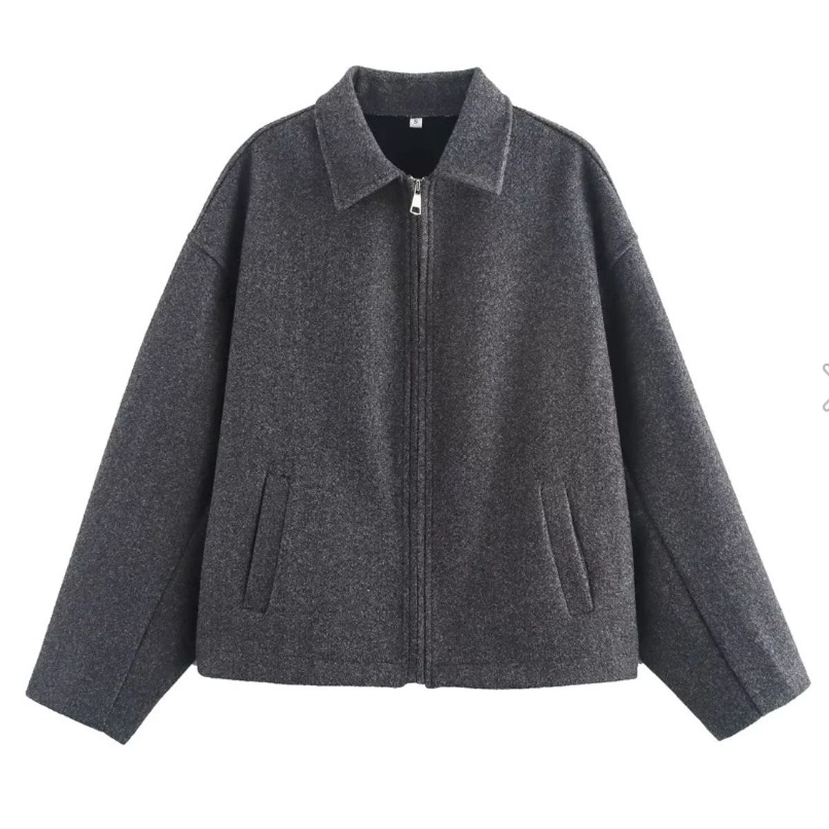 TIOZONEY - Chaqueta corta de lana para mujeres
