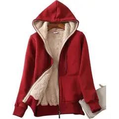 TIOZONEY - Chaqueta térmica con capucha para mujeres
