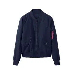 TIOZONEY - Chaqueta de mujer casual - Azul