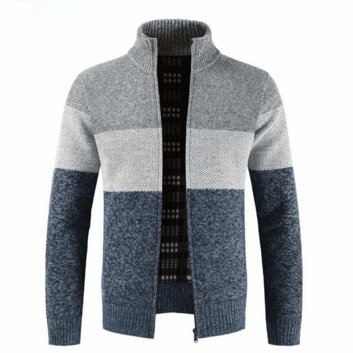 TIOZONEY - Chaqueta de hombre con bloques de color