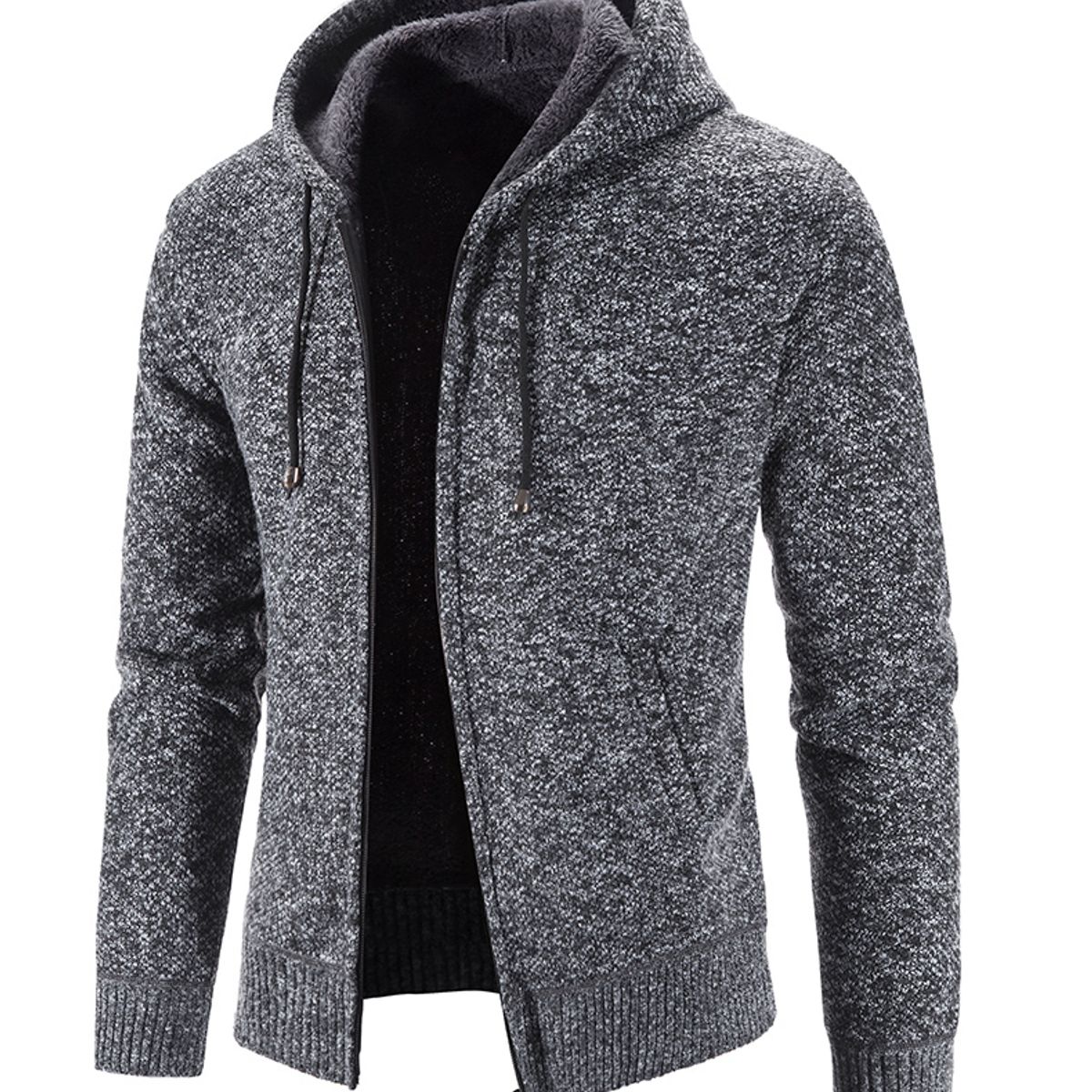 TIOZONEY - Chaqueta gruesa con capucha para hombre