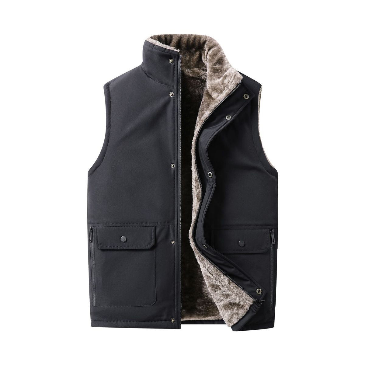 TIOZONEY - Chaqueta Sin Mangas Ripstop Liviana De Varon-Negro