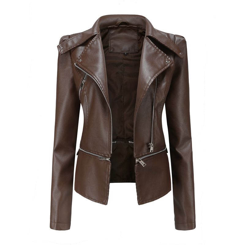 TIOZONEY - Chaqueta PU Mujer