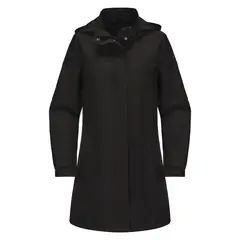 TIOZONEY - Chaqueta impermeable con capucha para mujer-Negro