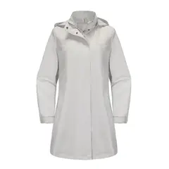TIOZONEY - Chaqueta impermeable con capucha para mujer-Beige