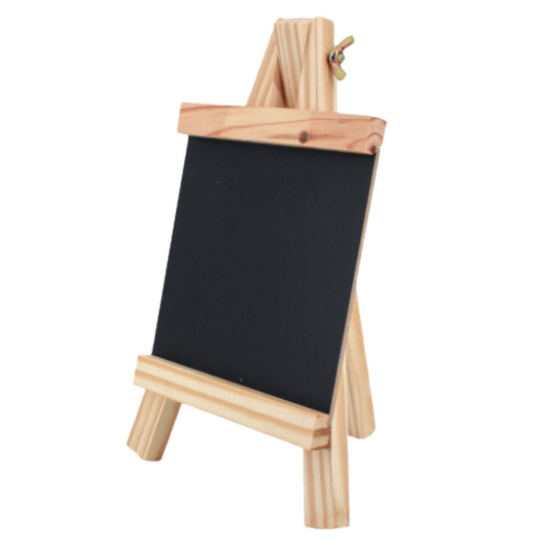 GENERICO - Mini Pizarra Negra Tiza Con Soporte 12cm X 23cm
