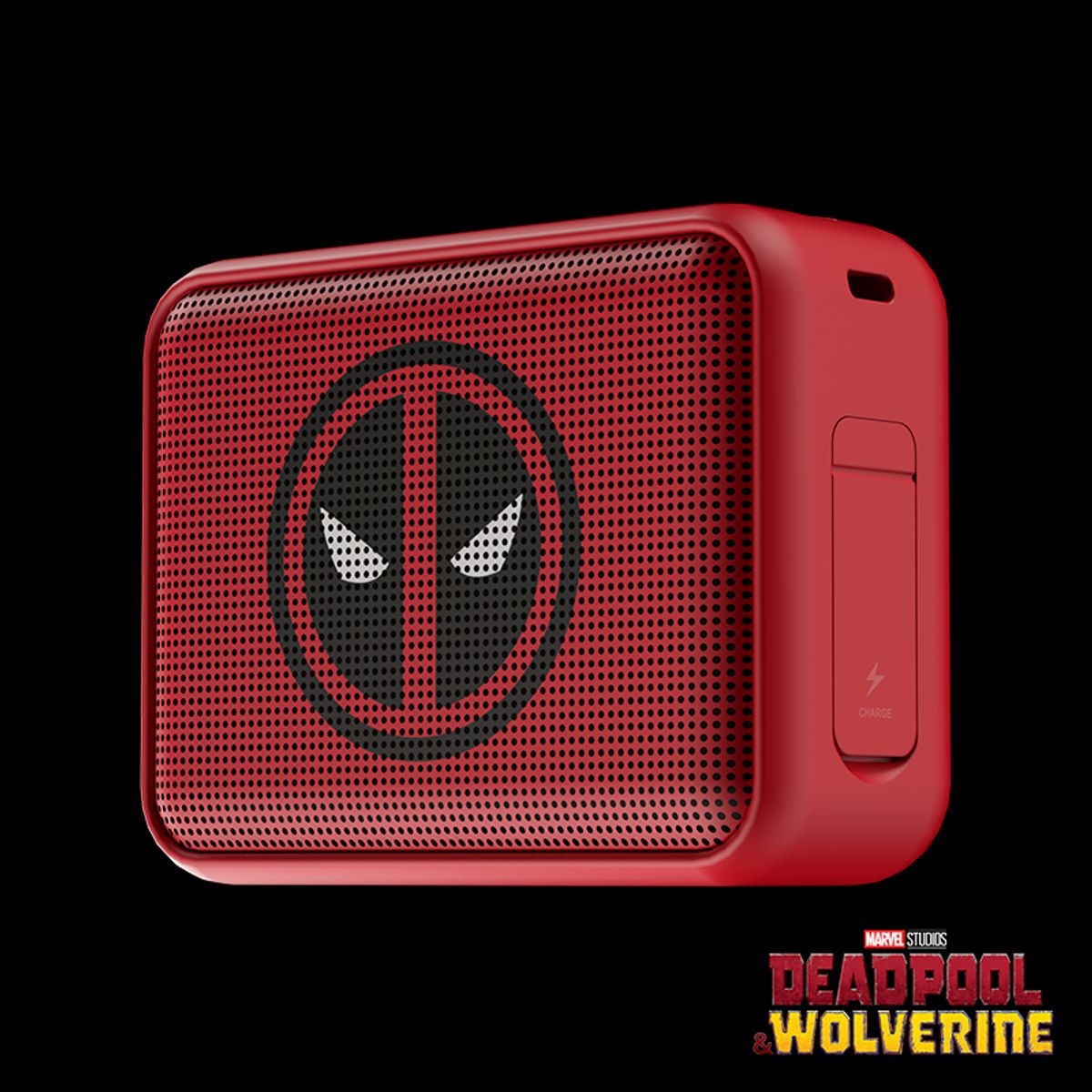 KLIP XTREME - Klip Xtreme KBS-025MD-D Parlante Inalámbrico Bluetooth, Marvel Deadpool, 20 Horas de Autonomía, IPX7