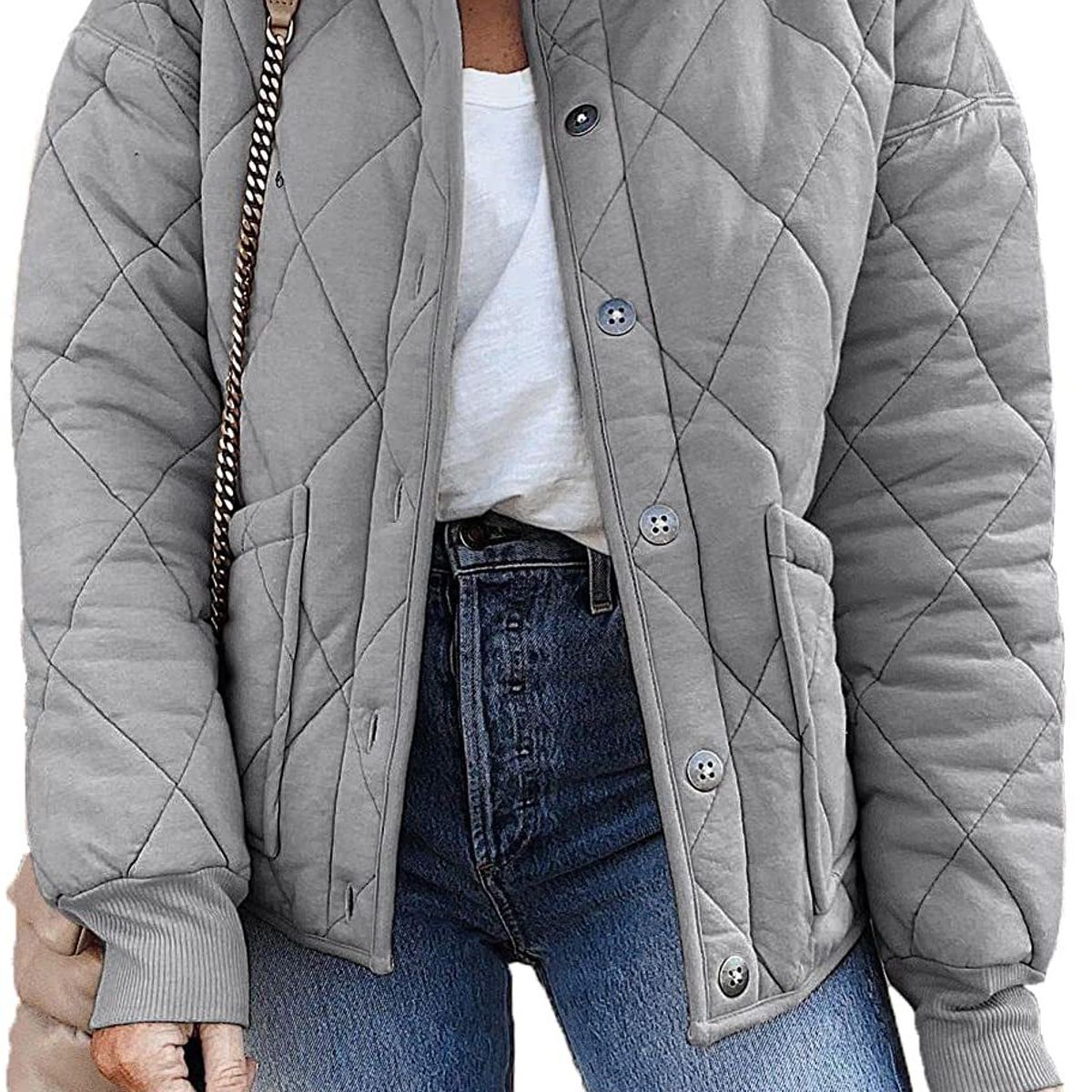 TIOZONEY - Chaqueta de manga larga - Gris