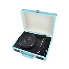 GENERICO - Tocadiscos 3 Velocidades Calipso Maleta Ecocuero Parlante Bluetooth