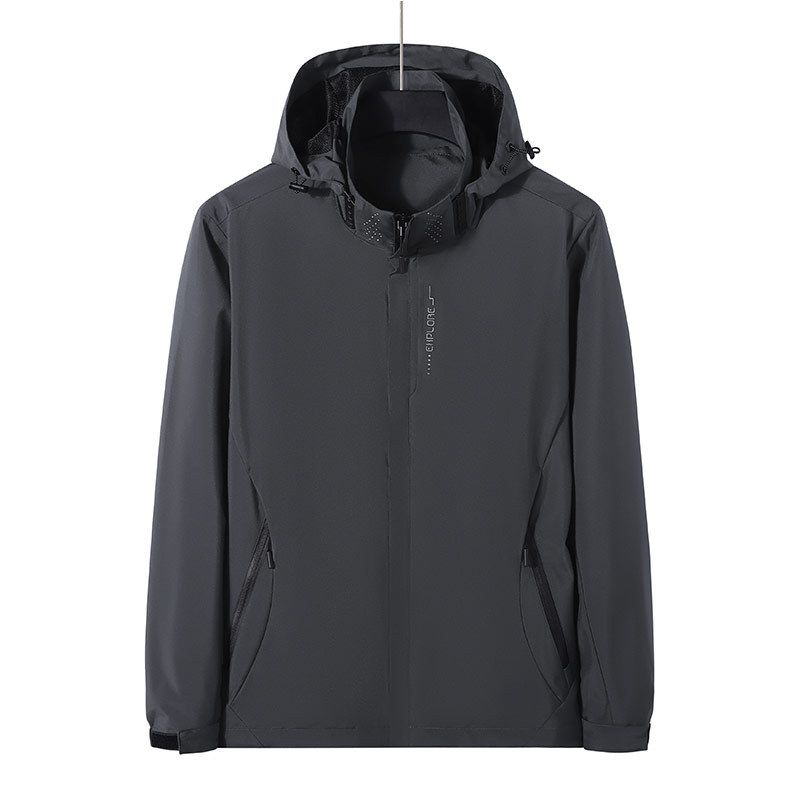 TIOZONEY - Chaqueta Hombre -Gris
