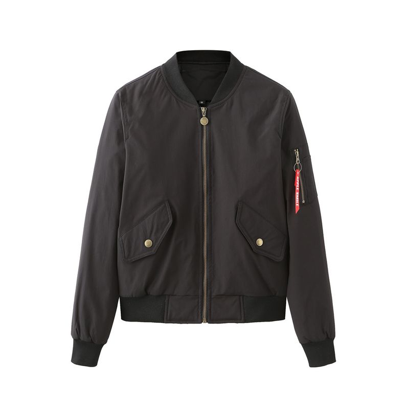 TIOZONEY - Chaqueta de mujer casual - Negro