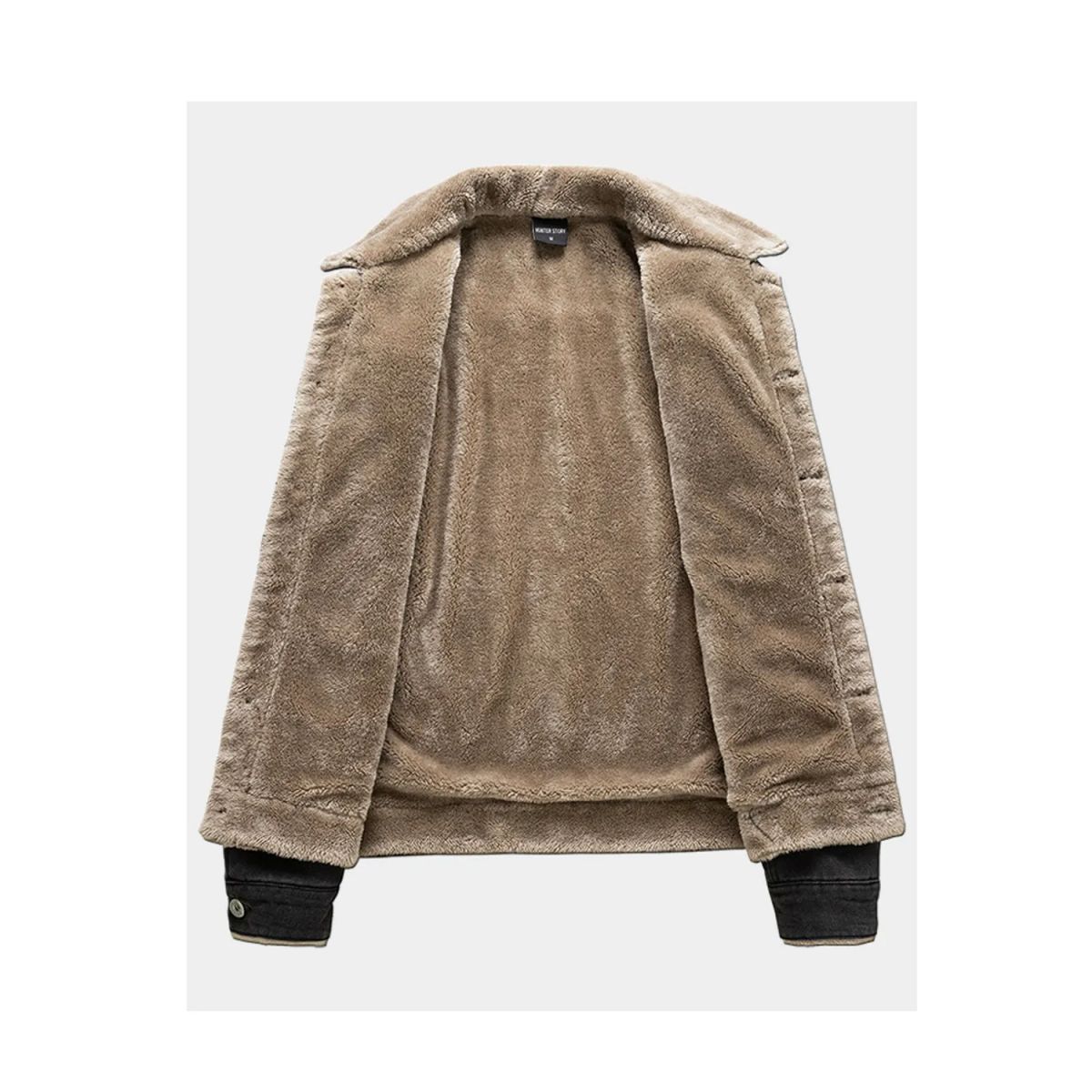 TIOZONEY - Cazadora vaquera para hombre - Azul Claro