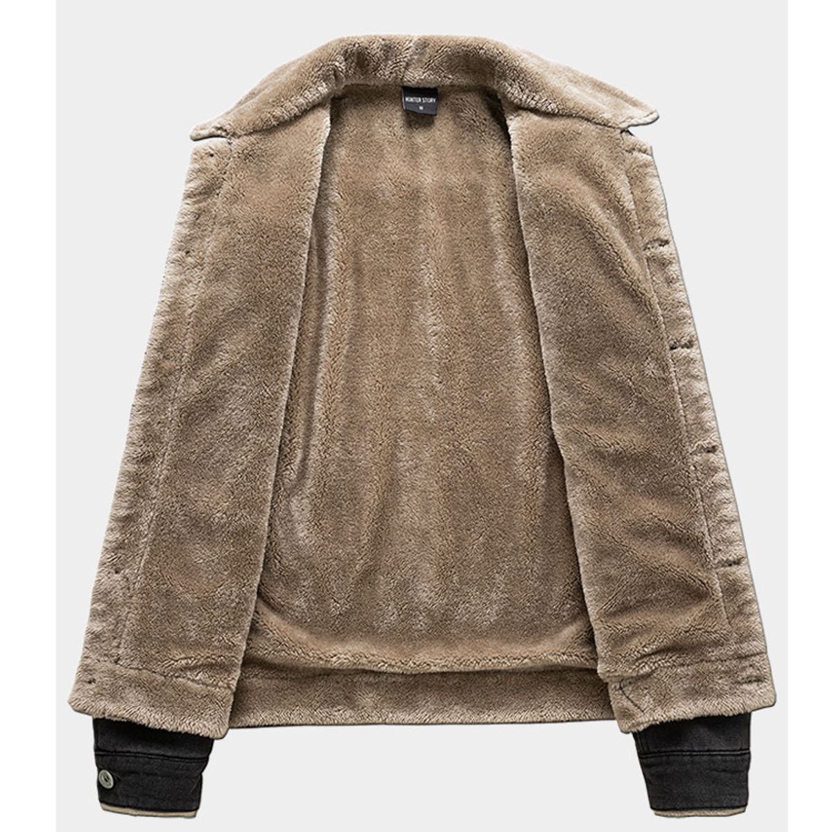 TIOZONEY - Cazadora vaquera para hombre - Azul Claro