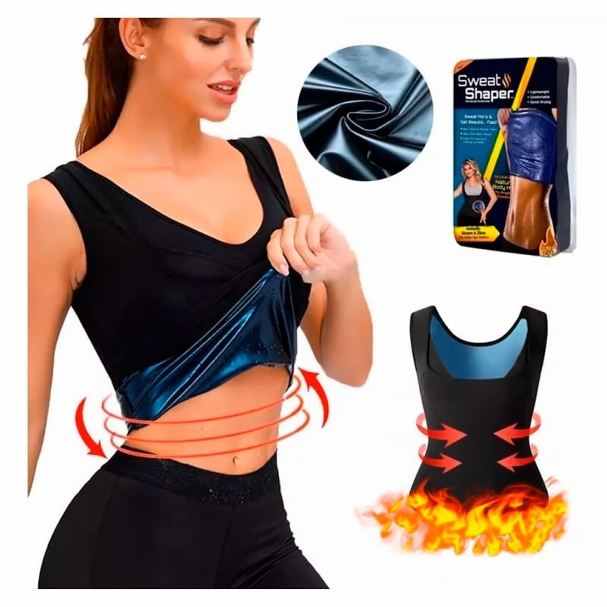 MOVI - Faja Térmica Chaleco Sauna reductora mujer