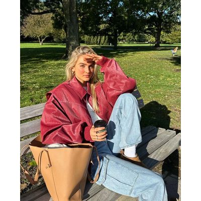 Imagen 2 del producto Chaqueta PU Mujer - Rojo