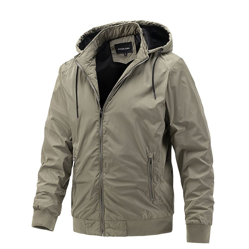 TIOZONEY - Chaqueta con capucha para hombre