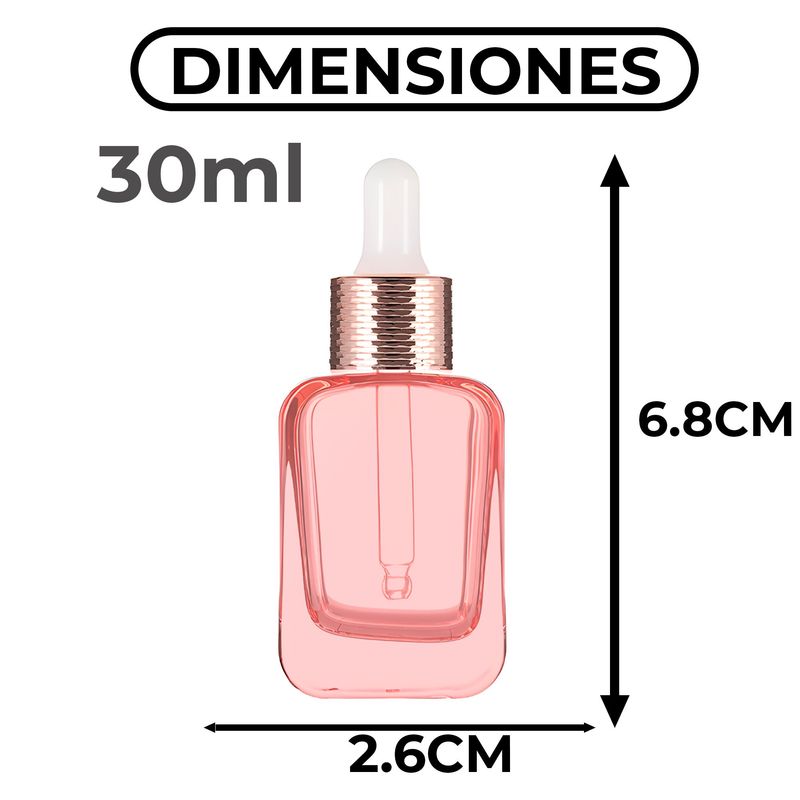 GENERICO - X12 Botellas Vidrio Esmerilado Con Gotero Pipeta Blanco 30ml