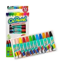 GENERICO - Lapices De Cera Crayon Niños 12 Colores