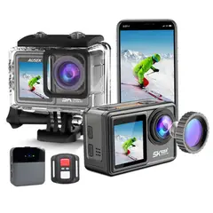GENERICO - Cámara Deportiva 5K 24MP UltraHD con Microfono y Accesorios