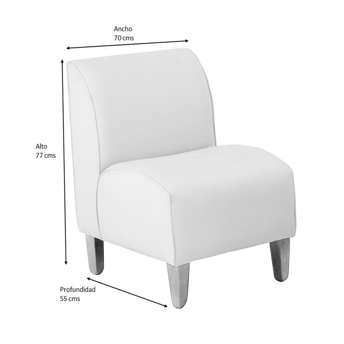 BODEVIR - Poltrona Soft PU 00 Negro