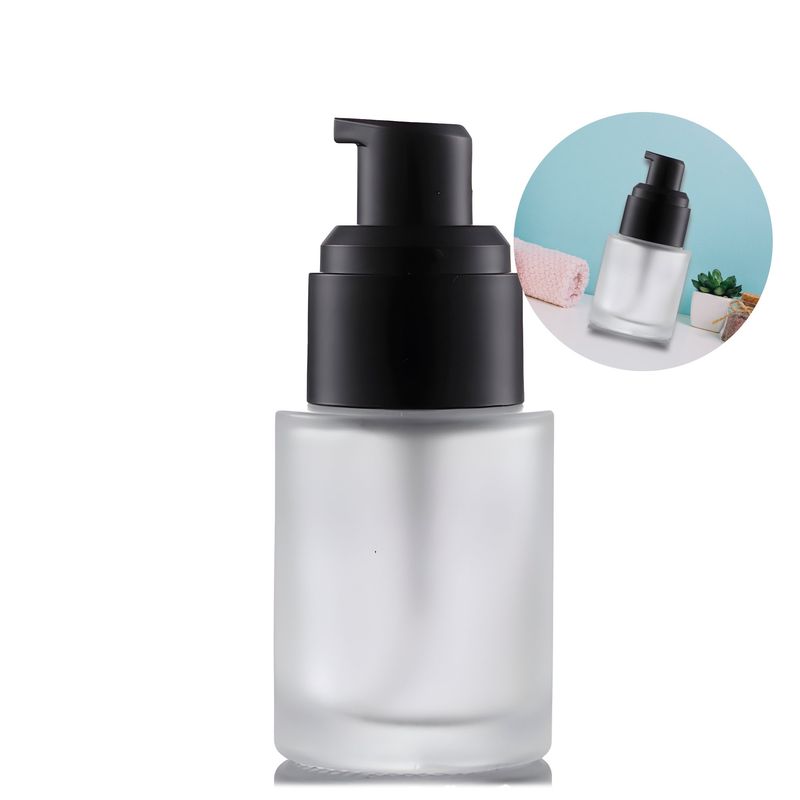 GENERICO - X12 Botella Bomba Loción Vidrio Esmerilado Cosmética 50ml